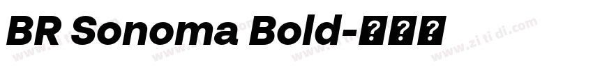 BR Sonoma Bold字体转换 BR Sonoma Bold字体转换